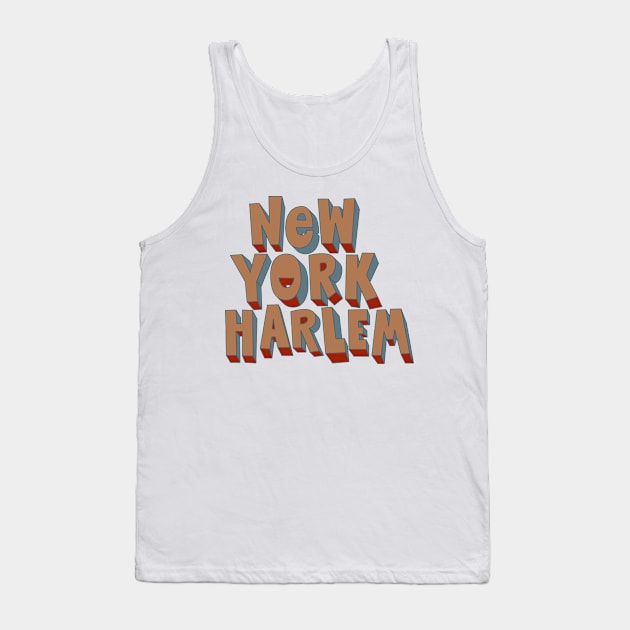 Harlem Hues: Embrace the Vibrant Soul of NYC's Iconic Neighborhood Tank Top by Boogosh